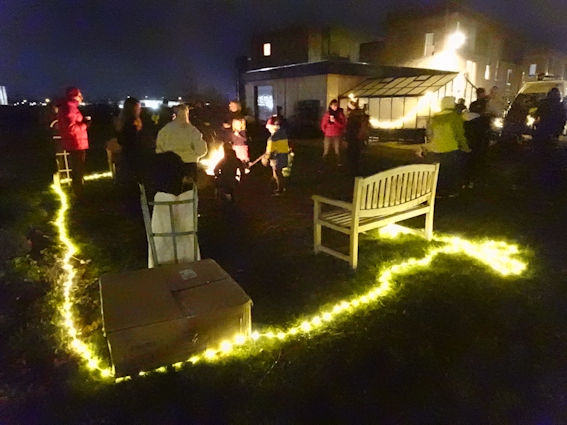 Christmas event at the Clay Farm Community Garden. Photo: Andrew Roberts, 14 December 2023.