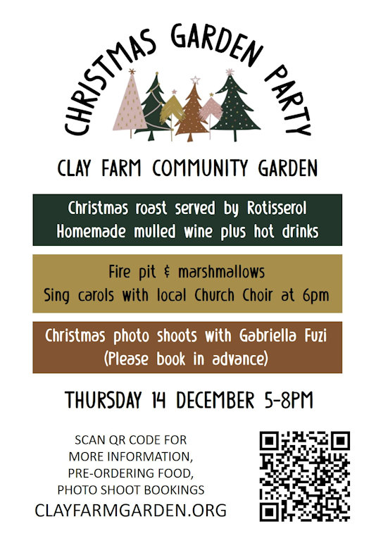 Clay Farm Community Garden, Christmas Event, 14 December 2023.