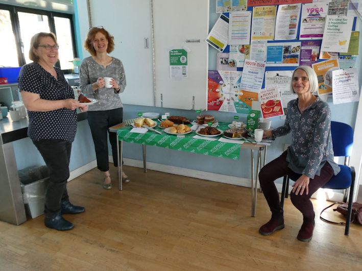 Macmillan Coffee Morning organised by the TRA at Trumpington Pavilion. Photo: Andrew Roberts, 27 September 2025.