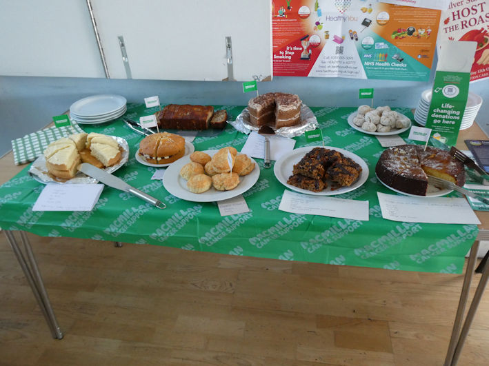 Macmillan Coffee Morning organised by the TRA at Trumpington Pavilion. Photo: Andrew Roberts, 27 September 2025.