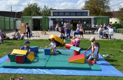 Family Fun Day at Trumpington Pavilion. Photo: Andrew Roberts, 31 August 2018.