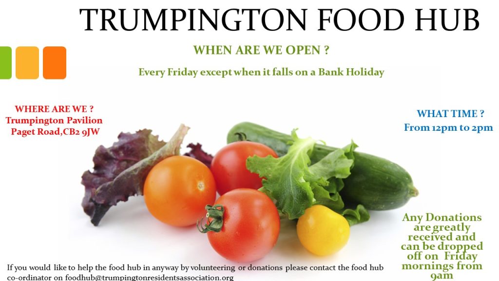 Trumpington Food Hub. Sue-Ellen Beadle, June 2022.